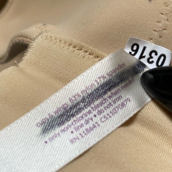 Cacique Bra Size 46C Tan - Picture 7 of 8